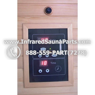 CIRCUIT BOARDS WITH  FACE PLATES - CIRCUIT BOARD WITH FACE PLATE BAMXSAUNA INFRARED SAUNA 12092007 MANUAL ON OFF SWITCH 1