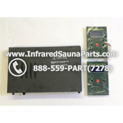 COMPLETE CONTROL POWER BOX WITH CONTROL PANEL - COMPLETE CONTROL POWER BOX 110V  120V  220V WITH 8 CIRCUIT BOARD PINS WITH TWO CONTROL PANELS IN GREEN 1
