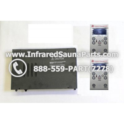 COMPLETE CONTROL POWER BOX WITH CONTROL PANEL - COMPLETE CONTROL POWER BOX 110V  120V  220V WITH 8 CIRCUIT BOARD PINS WITH TWO CONTROL PANELS IN WHITE 1