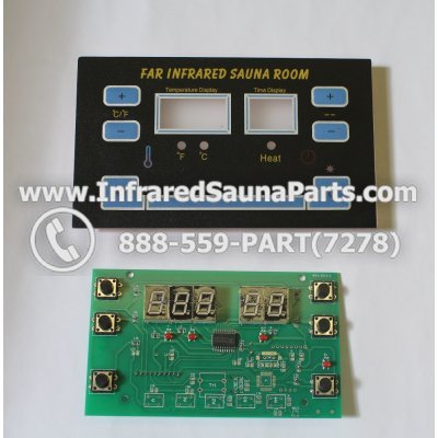 CIRCUIT BOARDS WITH  FACE PLATES - CIRCUIT BOARD WITH FACEPLATE 6 BUTTONS X 106199 WITH 8 PIN CONNECTION 1