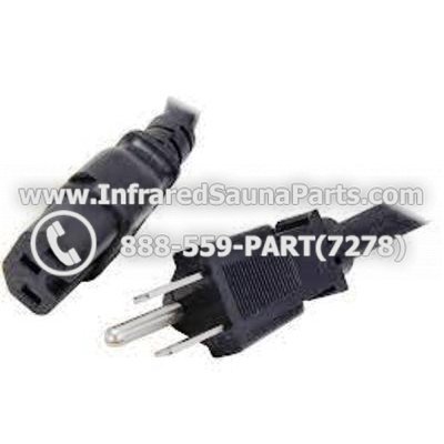 POWER CORD - POWER CORD 8ft NEMA 5-15P USA 3 pin Plug to C15 SJT 1