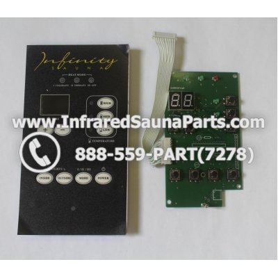 CIRCUIT BOARDS WITH  FACE PLATES - CIRCUIT BOARD WITH FACEPLATE 2P0050FDA0 FOR INFINITY INFRARED SAUNA SECONDARY 1