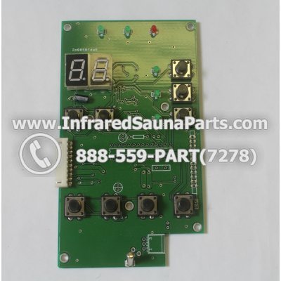 CIRCUIT BOARDS / TOUCH PADS - CIRCUIT BOARD TOUCHPAD 2P0050FDA0 FOR INFINITY INFRARED SAUNA SECONDARY 1