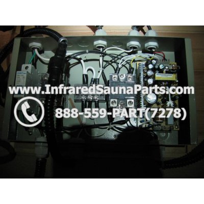 COMPLETE CONTROL POWER BOX 110V / 120V - COMPLETE CONTROL POWER BOX 110V / 120V FED INTL.INFRARED SAUNA WITH 8 HEATER PLUGS v2 1