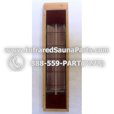 INFRARED SAUNA HEATER WITH HOUSING / COMPLETE ASSEMBLY IN RED - INFRARED SAUNA HEATER WITH HOUSING / COMPLETE ASSEMBLY IN RED 22 INCH 1