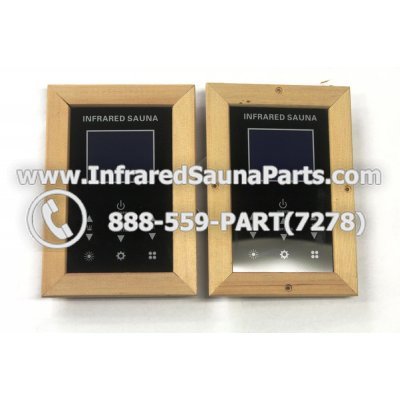 CIRCUIT BOARDS WITH  FACE PLATES - CIRCUIT BOARD WITH FACEPLATE ENLIGHTEN INFRARED SAUNA WITH HEAT LEVEL CONTROL STYLE 1 COMBO SET 1