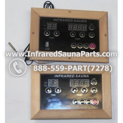 CIRCUIT BOARDS WITH  FACE PLATES - CIRCUIT BOARD WITH FACEPLATE ENLIGHTEN INFRARED SAUNA WITH USB MP3 PLAYER STYLE 2 COMBO SET 1