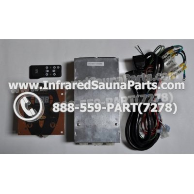 COMPLETE CONTROL POWER BOX WITH CONTROL PANEL - COMPLETE CONTROL POWER BOX SUNLIGHT 110V  220V SN20051124185 WITH CIRCUIT BOARD SN 20051124279 AND FACEPLATE AND REMOTE CONTROL WITH WIRING 1