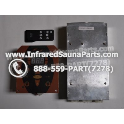 COMPLETE CONTROL POWER BOX WITH CONTROL PANEL - COMPLETE CONTROL POWER BOX GAIA 110V  220V SN20051124185 WITH CIRCUIT BOARD SN 20051124279 AND FACEPLATE AND REMOTE CONTROL 1