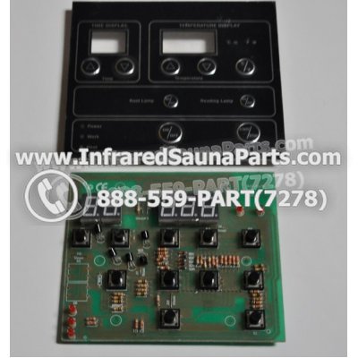 CIRCUIT BOARDS WITH  FACE PLATES - CIRCUIT BOARD WITH FACE PLATE YX32764-3 (11 BUTTONS) MASTERSAUNA 1