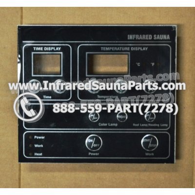 FACE PLATES - FACEPLATE FOR CIRCUIT BOARD  YX32764-3 MASTERSAUNA 11 BUTTONS 1