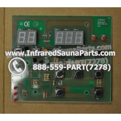 CIRCUIT BOARDS / TOUCH PADS - CIRCUIT BOARD  TOUCHPAD GAIA INFRARED SAUNA SRZHX001 - (10 BUTTONS) 1