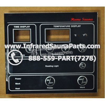 FACE PLATES - FACEPLATE FOR CIRCUIT BOARD SRZHX001 MASTERSAUNA 8 BUTTONS 1