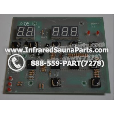 CIRCUIT BOARDS / TOUCH PADS - CIRCUIT BOARD  TOUCHPAD IRONMAN INFRARED SAUNA YX32764-3 (8 BUTTONS) 1