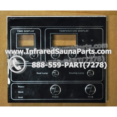 FACE PLATES - FACEPLATE FOR CIRCUIT BOARD YX32764-3 MASTERSAUNA  9 BUTTONS 1