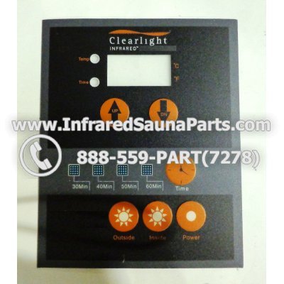 FACE PLATES - FACEPLATE FOR CIRCUIT BOARD WO45A-SPCB CLEARLIGHT INFRARED SAUNA 1
