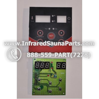 CIRCUIT BOARDS WITH  FACE PLATES - CIRCUIT BOARD WITH FACE PLATE HEALTHLAND INFRARED SAUNA  06S064 1