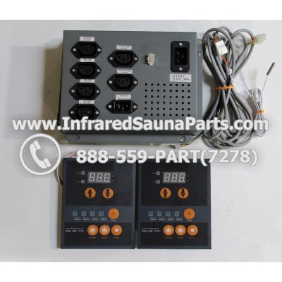 COMPLETE CONTROL POWER BOX WITH CONTROL PANEL - COMPLETE CONTROL POWER BOX CLEARLIGHT INFRARED SAUNA 110v 120v WITH TWO CONTROL PANELS 1