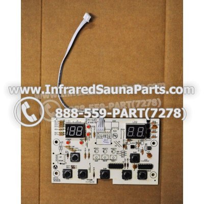 CIRCUIT BOARDS / TOUCH PADS - CIRCUIT BOARD  TOUCHPAD SAUNA SUPPLY WORLD INFRARED SAUNA WXYZLYCA23V10 WITH THERMOSTAT WIRE 1