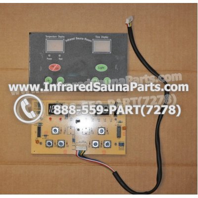 CIRCUIT BOARDS WITH  FACE PLATES - CIRCUIT BOARD WITH FACE PLATE KEYSBACKYARD INFRARED SAUNA NYSN2DB V3.2F AND WIRE 1