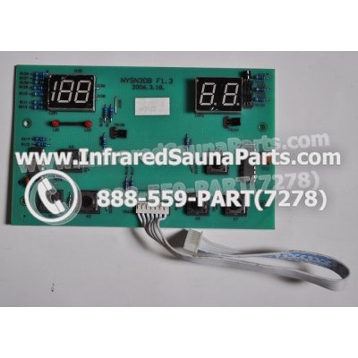 CIRCUIT BOARDS / TOUCH PADS - CIRCUIT BOARD  TOUCHPAD HOTWIND INFRARED SAUNA NYSN3DB F1.3 WITH WIRE 1