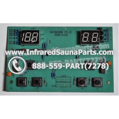 CIRCUIT BOARDS / TOUCH PADS - CIRCUIT BOARD  TOUCHPAD LUX INFRARED SAUNA NYSN3DB F1.3 1