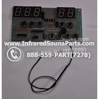 CIRCUIT BOARDS / TOUCH PADS - CIRCUIT BOARD  TOUCHPAD SAUNAS TODAY INFRARED SAUNA X106153 WITH THERMOSTAT WIRE 1