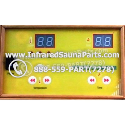 CIRCUIT BOARDS WITH  FACE PLATES - CIRCUIT BOARD WITH FACE PLATE HEALTHLAND INFRARED SAUNA 10J0460 1